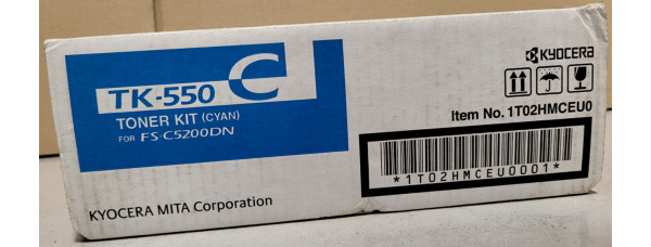 Toner Kyocera TK-550C Cyan Neu OVP Original FS-C5200DN  . 