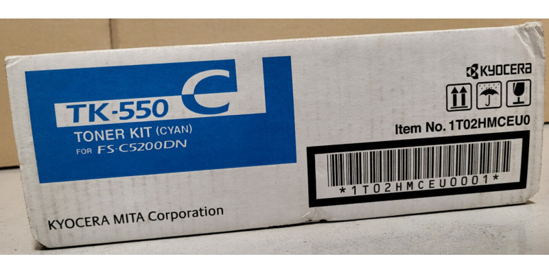 Toner Kyocera TK-550C Cyan Neu OVP Original FS-C5200DN  . 
