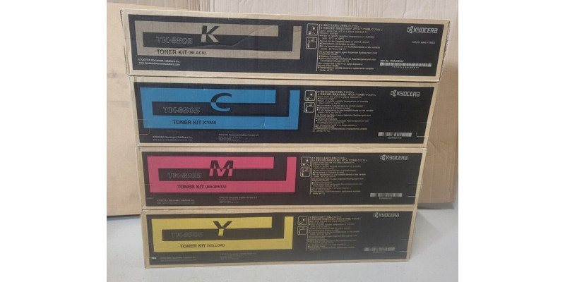 4 Toner Kyocera TK-8505C TK-8505M TK-8505Y TK-8505K Neu OVP A-Ware Original  