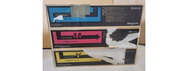 3 Toner Kyocera TK-8705C TK-8705M TK-8705Y Neu OVP B-Ware Original 6550ci . 