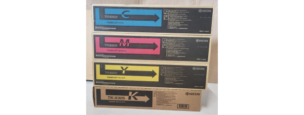 4 Toner Kyocera TK-8305C TK-8305M TK-8305Y TK-8305K Neu OVP A-Ware TASKalfa 3050 