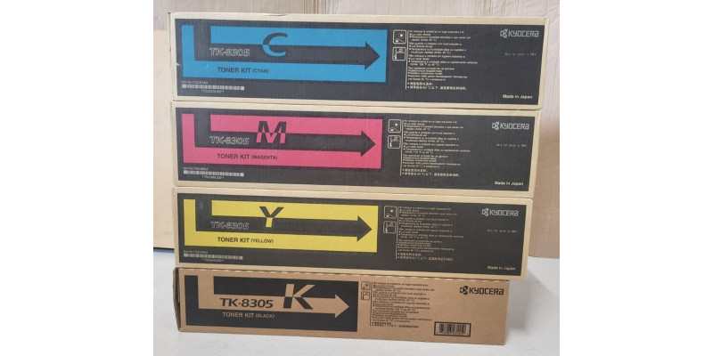 4 Toner Kyocera TK-8305C TK-8305M TK-8305Y TK-8305K Neu OVP A-Ware TASKalfa 3050 