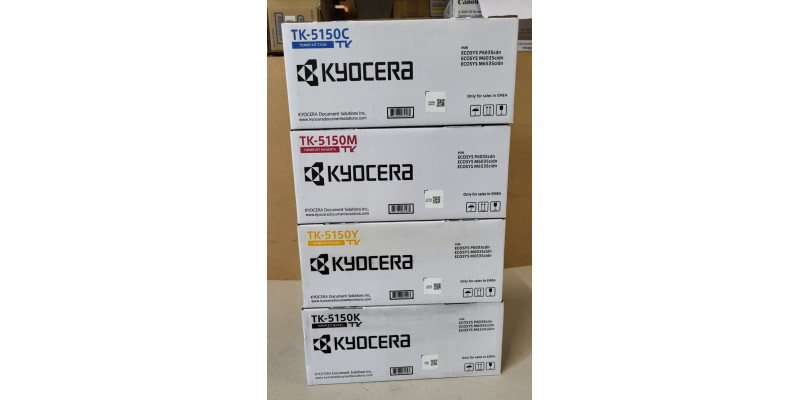 4 Toner Kyocera TK-5150C TK-5150M TK-5150Y TK-5150K Neu OVP ECOSYS P6035 . 