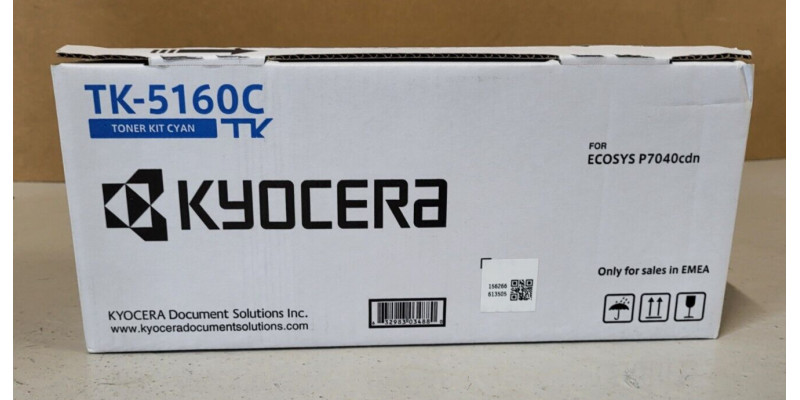 Toner Kyocera TK-5160C Cyan Neu OVP A-Ware Original ECOSYS P7040cdn . 