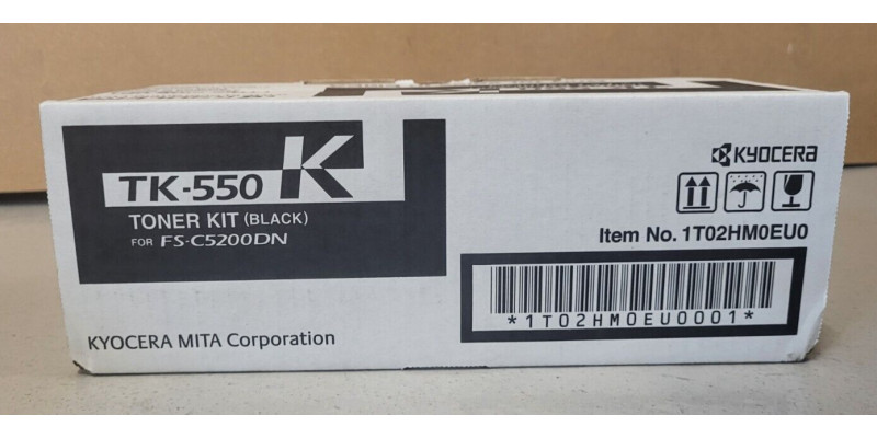 Toner Kyocera TK-550K Schwarz 1T02HM0EU0 Neu OVP Original FS-C5200DN . 