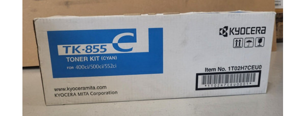 Toner Kyocera TK-855C Cyan 1T02H7CEU0 Neu OVP Original 400ci, 500ci . 