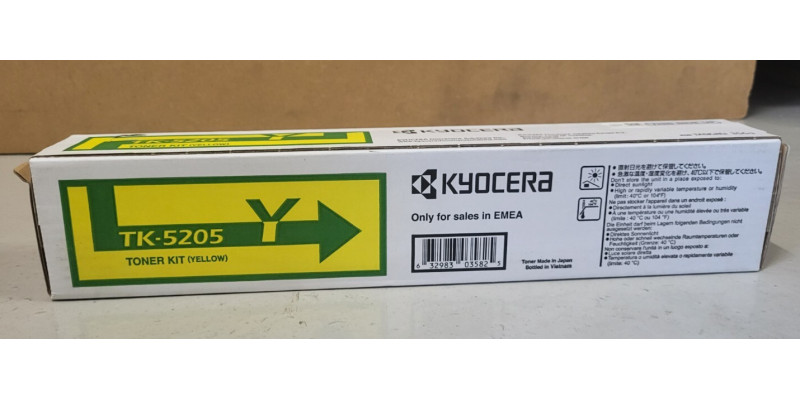 Toner Kyocera TK-5205Y 1T02R5ANL0 Neu OVP A-Ware Original TASKalfa 356ci  