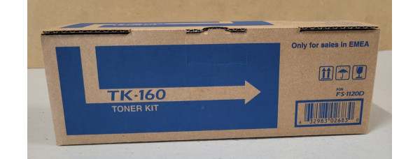 Toner Kyocera TK-160 Schwarz 1T02LY0NLC Neu OVP A-Ware Original FS-1120D  