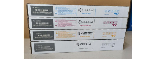 4 Toner Kyocera TK-8335C TK-8335M TK-8335Y TK-8335K Neu OVP A-Ware TASKalfa 3252 