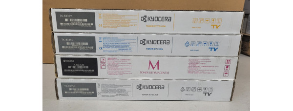 4 Toner Kyocera TK-8335C TK-8335M TK-8335Y TK-8335K Neu OVP TASKalfa 3252 MwSt 