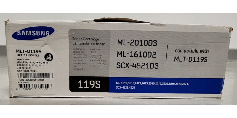 Toner Samsung MLT-D119S Schwarz Neu OVP B-Ware Original ML-2010D3  . 