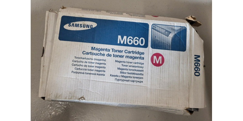 Toner Samsung CLP-M660B Magenta Neu OVP B-Ware Original CLP-610, CLP-660  