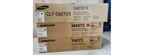 3 Toner Samsung CLT-C6072S CLT-M6072S CLT-Y6072S Neu OVP A-Ware Original  