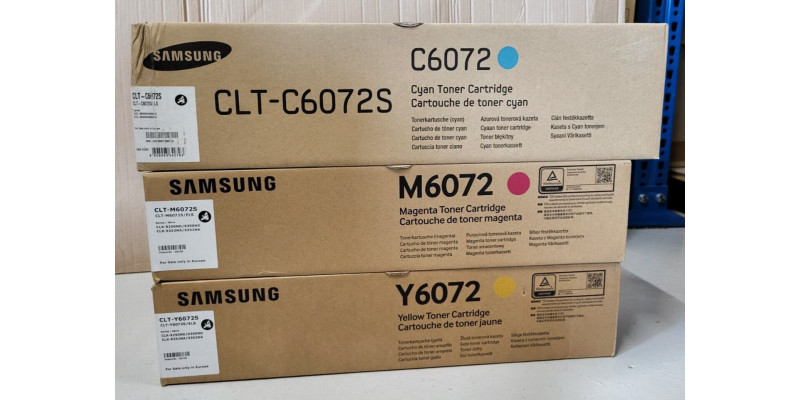 3 Toner Samsung CLT-C6072S CLT-M6072S CLT-Y6072S Neu OVP A-Ware Original  