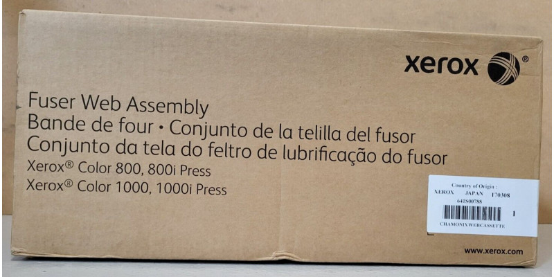 Fuser Web Assembly Xerox 641S00788 Neu OVP A-Ware Original Color 800 1000 . 