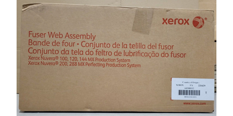 Fuser Web Assembly Xerox 641S00112 Neu OVP A-Ware Original Nuvera 100 . 