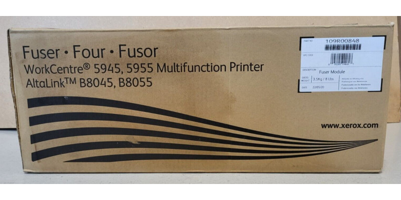 Fuser 220 Volt 109R00848 Neu OVP Original WorkCentre 5945 5955 . 