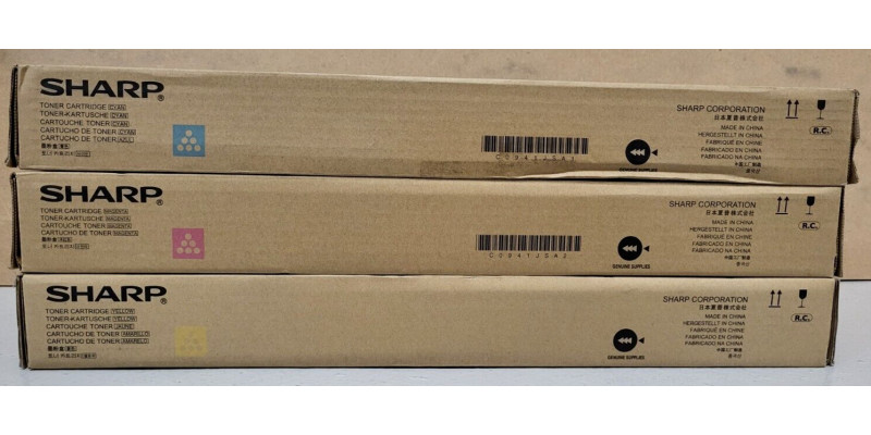 3 Toner Sharp MX-51GTCA MX-51GTYA MX-51GTMA Neu OVP A-Ware Original MX-4112N Rg 