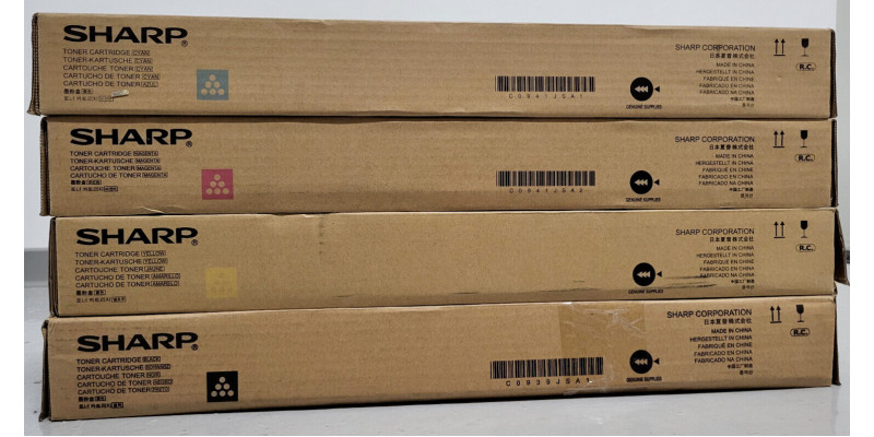 4 Toner Sharp MX-51GTBA MX-51GTCA MX-51GTYA MX-51GTMA Neu OVP B-Ware Original Rg 