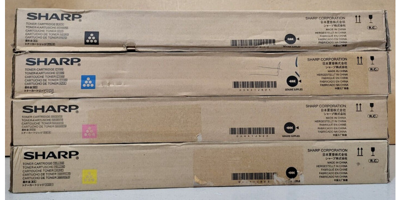 4 Toner Sharp MX-31GTCA MX-31GTYA MX-31GTMA MX-31GTBA Neu OVP Original . 