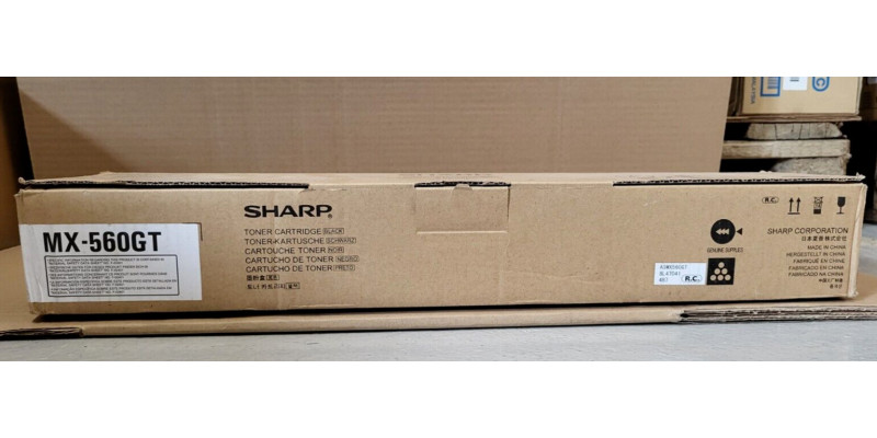 Toner Sharp MX-560GT Schwarz Neu OVP A-Ware Original MX-M2600, M3500 . 