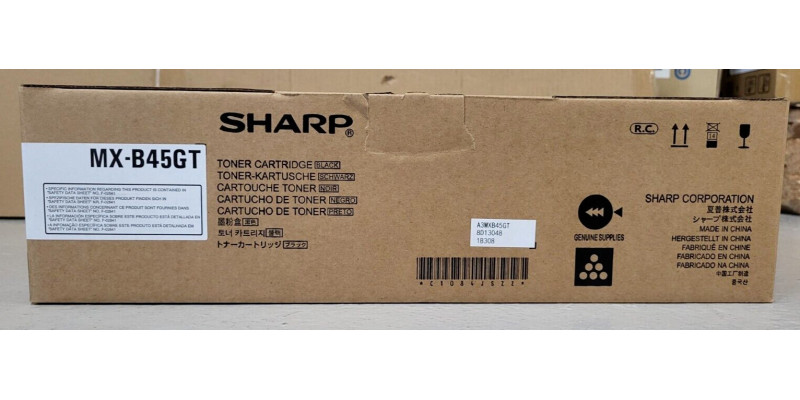 Toner Sharp MX-B45GT Schwarz Neu OVP A-Ware Original MX-B350, MX-B355 . 
