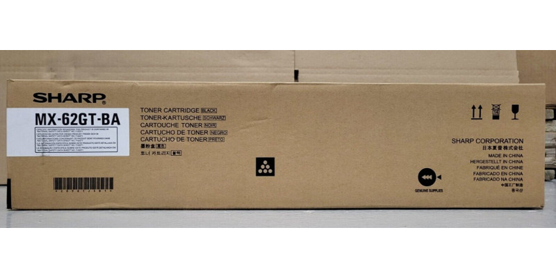 Toner Sharp MX-62GT-BA Schwarz Neu OVP A-Ware Original MX-6240  . 