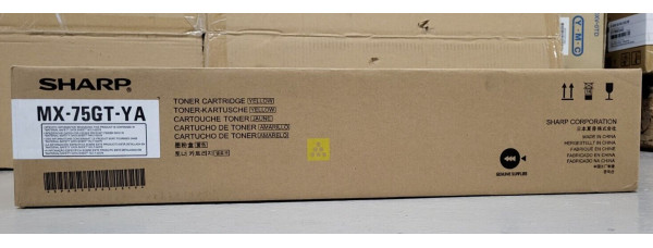 Toner MX-75GT-YA Gelb Neu OVP A-Ware Original MX-6500N, MX-7500N . 