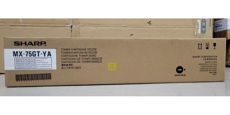 Toner MX-75GT-YA Gelb Neu OVP A-Ware Original MX-6500N, MX-7500N . 