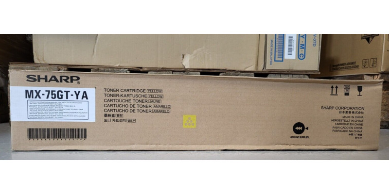Toner MX-75GT-YA Gelb Neu OVP B-Ware Original MX-6500N, MX-7500N . 