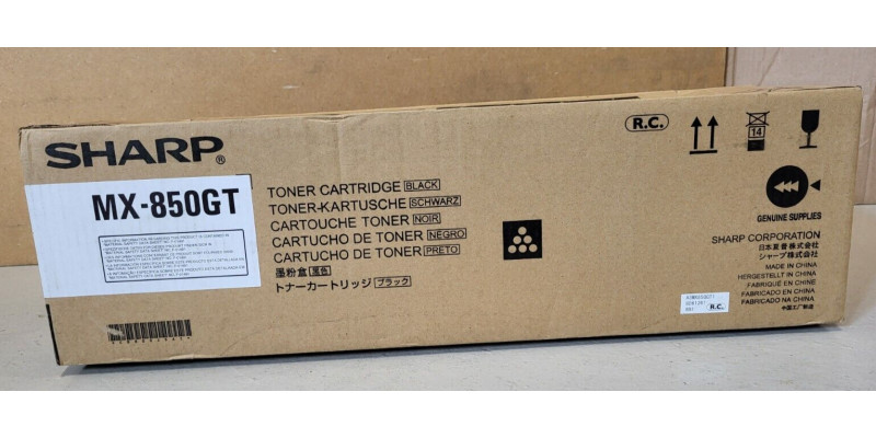 Toner Sharp MX-850GT Schwarz Neu OVP A-Ware Original MX-M1100 MX-M950 . 