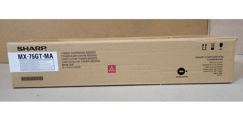Toner Sharp MX-75GT-MA Magenta Neu OVP A-Ware Original MX-6500N  . 