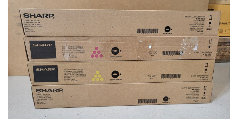 4 Toner Sharp MX-61GTCA MX-61GTYA MX-61GTMA MX-61GTBA Neu OVP MX-3050N  