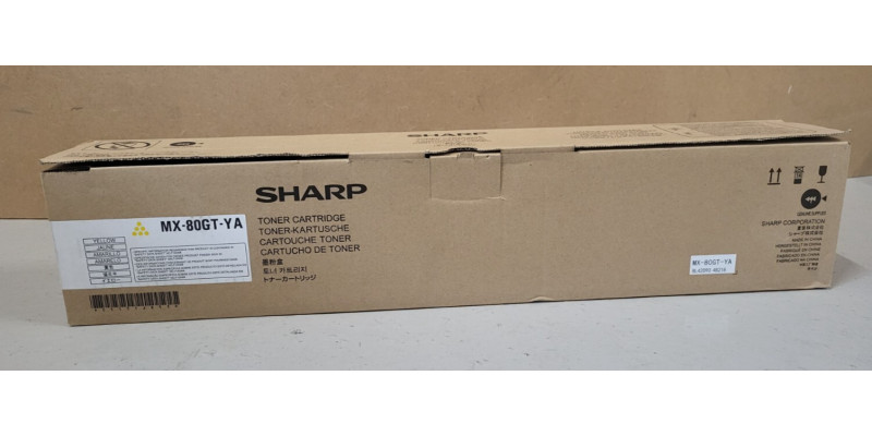 Toner Sharp MX-80GT-YA Gelb Neu OVP A-Ware Original MX-7081   