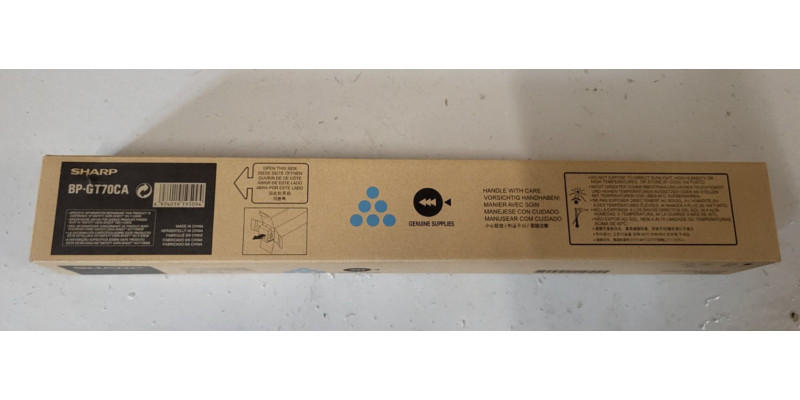 Toner Sharp BP-GT70CA Cyan Neu OVP A-Ware Original BP-50C26 BP-50C55  