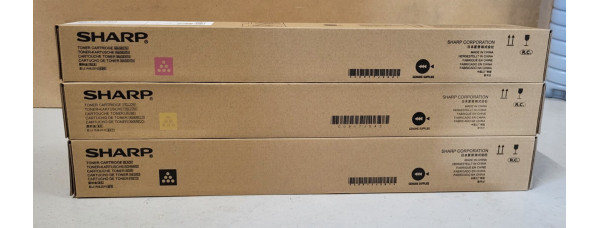 3 Toner Sharp MX-23GTYA MX-23GTMA MX-23GTBA Neu OVP A-Ware Original MX-2010  