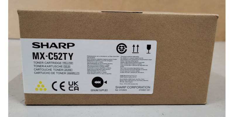 Toner MX-C52TY Gelb Sharp Neu OVP Original MX-C428F  