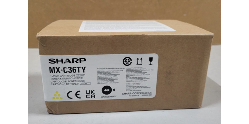 Toner Sharp MX-C36TY Gelb Neu OVP A-Ware Original MX-C358F MX-C428P Rg MwSt 