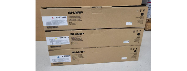 3 Toner Sharp BP-GT90CA BP-GT90MA BP-GT90YA Neu OVP A-Ware Original Sharp BP-90 