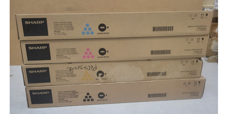 4 Toner Sharp BP-GT70CA BP-GT70MA BP-GT70YA BP-GT70BA Neu OVP Original BP-50C26 