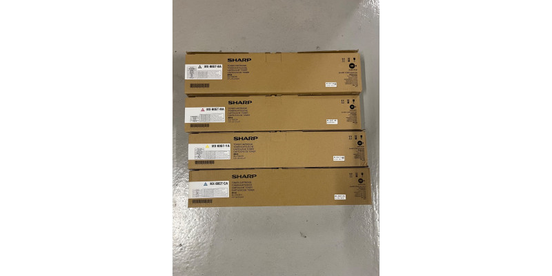 4 Toner Sharp MX-80GT-MA MX-80GT-BA MX-80GT-CA MX-80GT-YA Neu OVP A-Ware MX-7081 