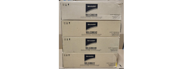4 Developer Sharp MX-C38GV CMYK Neu OVP A-Ware Original MX-C310 311 . 