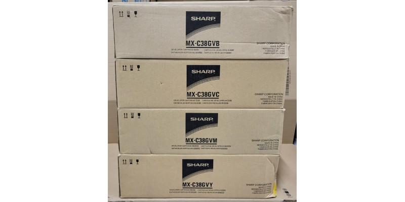 4 Developer Sharp MX-C38GV CMYK Neu OVP A-Ware Original MX-C310 311 . 