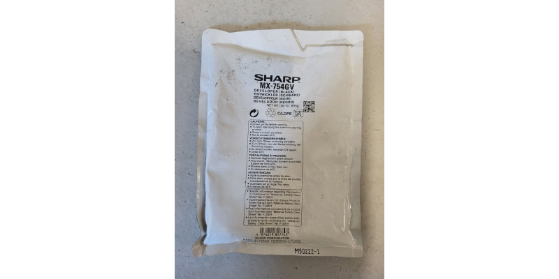 Developer Sharp MX-754GV Schwarz Neu OVP A-Ware Original MX-M654  . 