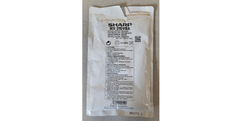Developer Sharp MX-31GVBA Schwarz Neu OVP B-Ware Original MX-2301   