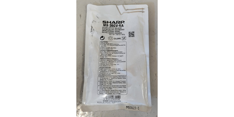 Developer Sharp MX-36GV-BA Schwarz Neu OVP Original MX-2310 . 