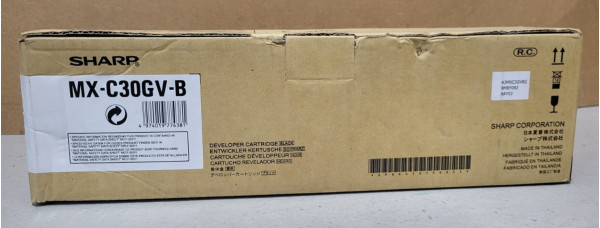 Entwickler Sharp MX-C30GV-B Schwarz Neu OVP Original MX-C250F Rechnung MwSt. 