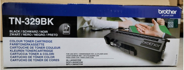 Toner Brother TN-329BK Schwarz Neu OVP Original HL-L8350CDW . 