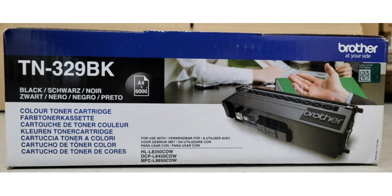 Toner Brother TN-329BK Schwarz Neu OVP Original HL-L8350CDW . 