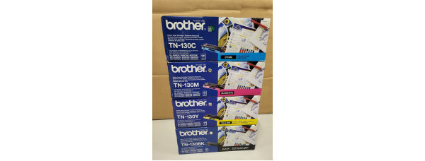 4 Toner Brother TN-130 CMYK Brother Neu OVP A-Ware Original DCP-9040CN . 